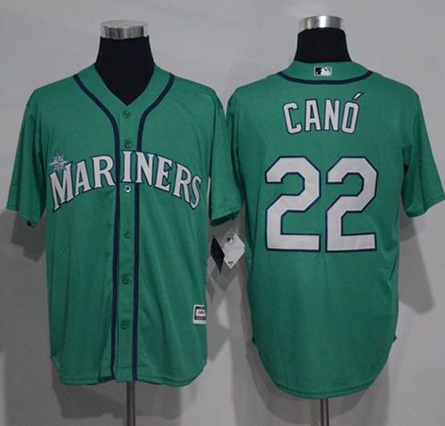 Mariners #22 Robinson Cano Green New Cool Base Stitched MLB Jersey